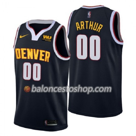 Camiseta Hombre NBA Denver Nuggets Darrell Arthur 00 2018-2019 Nike Navy Swingman